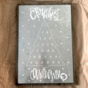 Silver magnetic advent calendar
